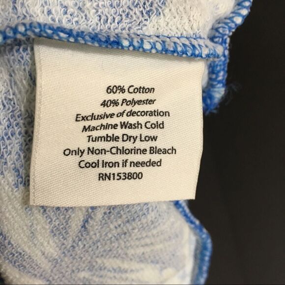 IVORY ELLA ANDREA‎ TROPICAL CROPPED PULLOVER HOODIE NWT - Picture 6 of 7